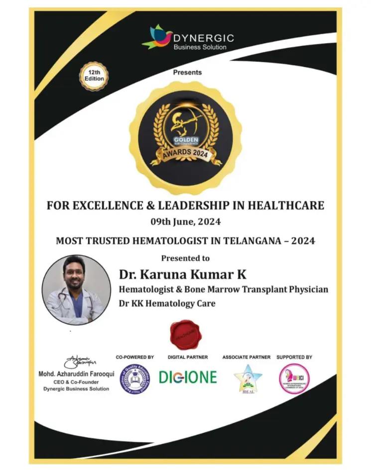 Most Trusted Hematologist in Telangana - 1