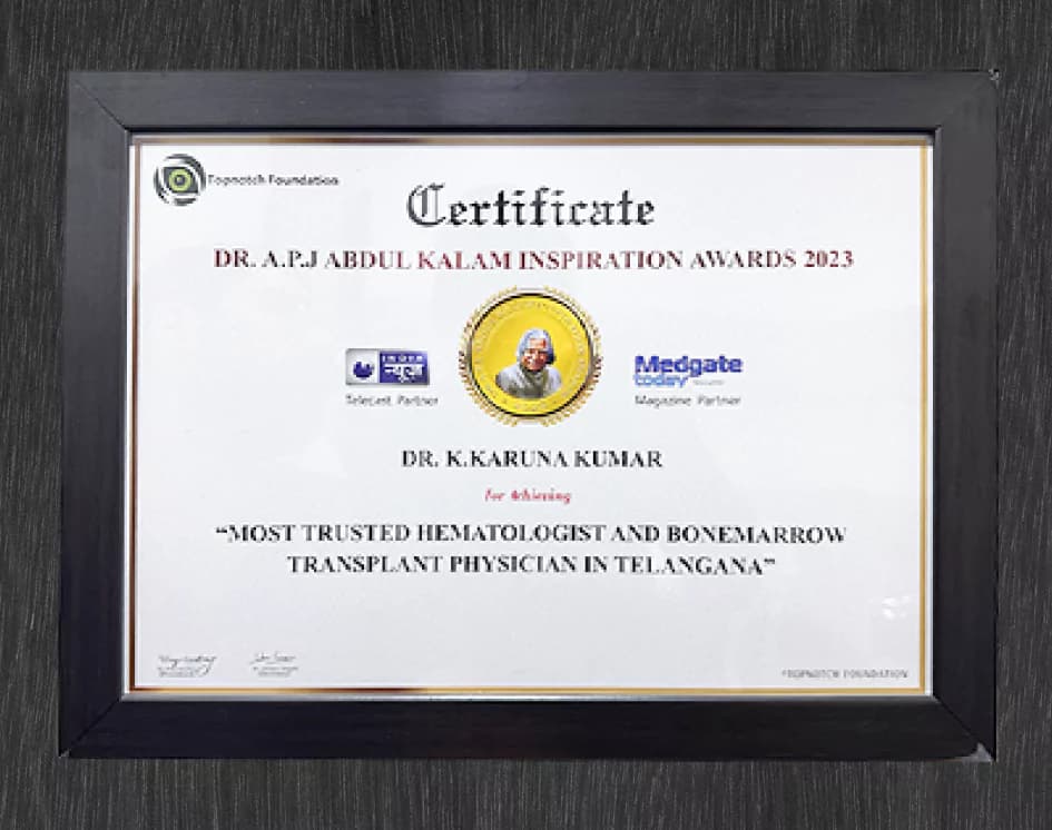 Most Trusted Hematologist and Bone Marrow Transplant Physician - 1